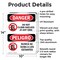 Signmission Do Not Climb Shelves At Any Time Bilingual, 10 in W x Rectangle, Aluminum OS-2PACK-DS-A-1014-VS-1788 - alternate 2